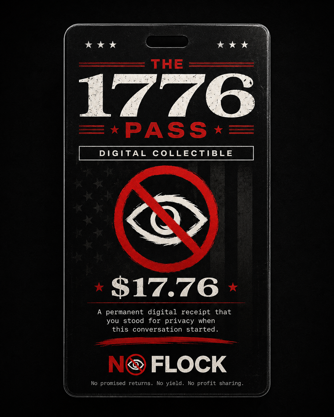 The 1776 Pass digital collectible — $17.76
